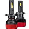 KYPSZQPSH 200W 60000LM H7 LED H4 Canbus H1 H8 H9 H11 HB3 HB4 Lampadine for fari auto 9005 9006 Fendinebbia automatica 6000K K5C F5C 12V 24V (Color : 6000K, Size : H7)