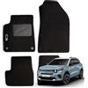 W-Parts SERIE 4 TAPPETI - TAPPETINI IN MOQUETTE NERI PER CITREON C3 dal 2025 in poi - solo versione a Benzina