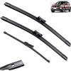 Autopixl Compatibile con VW T-Cross T Cross 2018-2023 Tergicristallo anteriore posteriore for auto Tergicristalli in gomma morbida Parabrezza automatico 26 18 10(3 wipers)