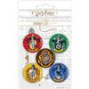Pyramid International Harry Potter - Set di 5 gomme da cancellare a forma di casa di Hogwarts, accessori per la scuola Harry Potter, Grifondoro, Serpeverde, Ravenclaw, Hufflepuff
