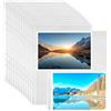 Elsrantor 30 pcs Buste per Carte da Collezione, Raccoglitore ad Anelli A4, Bustine Trasparenti Carte, Fogli di Album Sleeves, Tasche Proteggi Pagine di Ricarica Foto, 2 Scomparti, Doppia Faccia