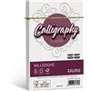 Favini A570427 Carta Calligraphy, Millerighe Rigato, 25 Pezzi, 12 x 18 cm, bianco