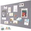Penbinmall Bacheca in feltro, autoadesiva, 120 x 90 cm, bacheca decorativa in feltro, spessore 0,9 cm, pieghevole, lavagnetta memo per ufficio, cucina, grigio cemento