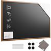 ALLboards Lavagna Nera da Gesso MAGNETICA con Cornice in Legno 180x120cm, resistente all'acqua, Scrivibile con Gessetti e Pennarelli a Gesso, Per Bar, Ristoranti, Menu