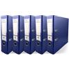 Netuno 5x raccoglitore ad anelli a4 blu scuro registratore a leva con anelli raccoglitore grande 2 anelli registratore carte archivio dorso 8 cm faldone ufficio classificatore documenti rigido