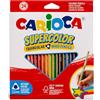 Carioca I Supercolor Matite Colorate Triangolari I Confezione da 24 pz