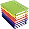 TOGEVAL 7 Pezzi Quaderni Righe Colorate con Copertina Rigida PU e Elastico Mini Taccuini Tascabili per Appunti Diario e Schizzi Notebook Piccolo Versatile per Studenti e Professionisti