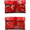 Heyiminy 2 buste cinesi rosse, buste rosse in seta, buste cinesi per biglietti Hongbao, tasche rosse per soldi per Capodanno, feste di primavera, compleanno e matrimonio