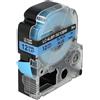 vhbw Cassetta nastro compatibile con Epson LabelWorks LW-1000P, LW-600P, LW-500, LW-400, LW-300 etichettatrice 8m x 12 mm nero su blu