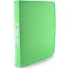 office box Cartelle a 4 anelli a D da 40 mm - formato A4+ con lati rinforzati in tessuto - 4 colori BLUSH Pastel - REF.44005- by Office Box (Verde Blush)