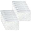 Mogoostry Tasche trasparenti per raccoglitori A8, con cerniera, 5 fori, 12 | Buste A8 con cerniera in PVC