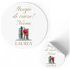 FERDINANDO FAMA' FAMÀ - Etichette Adesive Personalizzate Laurea Libri Ø 38 mm - Sticker Personalizzati con Nome e Data 175pz