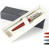 CustomDesign.Shop Penna Parker Jotter Bond Street personalizzata + confezione regalo | Crea un regalo davvero unico | Incisione laser (Rosso)