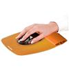 Fellowes 9362401 Tappetino Mouse con Poggiapolsi Oscillante I-SPIRE Series, Arancio