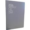 PRESTIGE & DELUXE Ricambio agenda settimanale weekly 2026 F.to 17x24 cm - Fasciata in cartoncino + Omaggio penna scatto e segnalibro