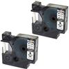 PRESTIGE CARTRIDGE 2 Nastri D1 40920 bianco su trasparente 9mm x 7m Etichette compatibili per DYMO LabelManager LM 100 150 160 200 210D 260 280 300 350 350D 360D 400 420P 450 500TS PC PC2 PnP LabelWriter LW 400 450 Duo