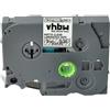 vhbw Cassetta nastro sostituisce Brother TZ-221, TZE-221 per etichettatrice 8m x 9 mm nero su trasparente opaco