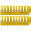 Netuno 20 raccoglitori A4 giallo a 2 anelli A4 dorso 8 cm faldone portadocumenti per ufficio scuola archivio registratori ad anelli a4 gialli