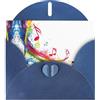 HDSKFNS Biglietti di auguri colorati con note musicali, 15,2 x 10,2 cm, con buste, per compleanno, matrimonio, simpatia
