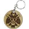 Il Catoju del Vinile -Portachiavi in Legno Anime - Design One Piece in Legno - Gadget Anime per Fan - Accessorio Collezione con Personaggi - Idea Regalo Otaku e Amanti Manga