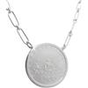 Cozzi Gioielli Collana fatta a mano in Argento 925 con 500 Lire d'Argento serie Caravelle - Pendente - Ciondolo - Girocollo