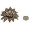Generic Di Gregorio Fiore in vera pelle artigianale per decorazione (Platino a stella)