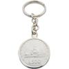 Generic Portachiavi in Argento 925 con Moneta da 500 Lire d'Argento serie 3 Caravelle