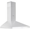 Wiggo A630P - Cappa aspirante 60 cm, 680 m³/h, per cucine grandi, con 3 livelli di aspirazione, classe di efficienza energetica A, con 2 filtri a carbone, cappa aspirante a parete, colore: bianco