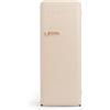 CREATE / RETRO FRIDGE 150 ROSE GOLD/Frigorifero sabbia con maniglia oro rosatoe congelatore 281L / 102W, 150cm, 3 ripiani, regolatore di temperatura, portabottiglie, 60x60x150cm