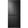 Hisense RQ563N4SF2 Cross Door - Frigorifero con freezer, NoFrostPlus, compressore Inverter, HolidayMode, SuperCool, 181 cm, frigorifero 294 l, congelatore 160 l, 40 dB, 279 kWh/anno, colore: nero