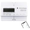 STRAFBRG Contatore di energia intelligente 3 Phase 80A Tuya Smart Contatore di energia bidirezionale Timer Consumo energetico Monitor KWh Interruttore Wattmetro Protezione da perdite da sottotensione