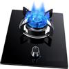 Generic Fornello A Gas For Interni, Fornello Singolo Da Tavolo A Doppio Uso, Bruciatore Singolo NG/GPL Da 5,2 KW, Pannello In Vetro Temperato, For La Casa(NG)