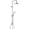 Tatay Colonna Doccia Modello Porto, Acciaio Inox, Attacco Universale, Diametro 10 mm, Colore Cromo. Misure 20 x 49,5 x 130 cm