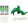 salki SET PREMIUM PISTOLA PER COLLA 25W + 2 SCATOLE 8MM 20 PZ (Per piccoli dettagli)