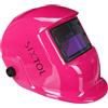 SIXTOL WELDING MASK 4 | Maschera da Saldatura Autoscurante Rosa compatibile con ARC, TIG, MIG, MMA e Plasma | Protezione Visiera Regolabile