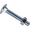 Metalmate Bullone esagonale quadrato a tazza e dado ZP M6 x 40 mm, scatola 50, ideale per giunzione legno-legno. La finitura zincata fornisce resistenza alla corrosione