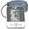 Get Fit Blood Pressure Monitor - Upper Arm Heart Rate Digital Sphygmomanometer - Electronic Reader, 99 Memory Slots 2 Users - Large Cuff, Lcd - Gray, 22-42cm