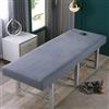 Odot Lenzuola da Lettino da Massaggio,Lenzuolo per Massaggi Colori Solidi con Foro per Il Viso da Salone Spa Copertura Protettiva Lavabile Coprilettino Estetica con Elastici (Grigio scuro,60x185cm)