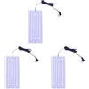 Generisch Riscaldamento USB da 5 V, piastra riscaldante, linea nera con angolo retto, per uomini e donne, caldo inverno, freddo, caccia, sci, escursionismo, ciclismo, 1/2/3/4 pezzi (8,5 x 19 cm, pezzo, 3,0)