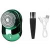 Kavolet Rasoio Elettrico a Lamina Rasatura a Secco Efficiente Ricaricabile Tramite USB per Toelettatura Uomo Blu (Verde)