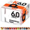 d3 K6.0 Nastro kinesiologico 50 mm x 6 m per caviglia, ginocchio, spalla, gomito, gamba, fisioterapia medica sportiva cinetica e supporto per infortuni muscolari (Bianco, 1 Rotolo)
