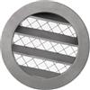 EUROPLAST 80mm Griglia di Ventilazione con Zanzariera - Griglie D'Aerazione - Alluminio
