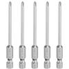 QUARKZMAN 5Pz #1 Punte Cacciavite Phillips PH1 1/4 Gambo Esagonale 3 (75mm) Lungo Acciaio S2 Magnetiche Inserti per Avvitatore per Cacciavite Elettrico Punte Trapano 0.118 (3mm) Asta