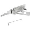 iPalamila SS001 PRO - Decoder per chiavi principali in acciaio inox, lishi 2 in 1, lettore di chiavi auto, set multiuso, kit di riparazione, attrezzi manuali robusti