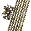 Let's Decorate 20 metri di puntine decorative per tappezzeria, strisce decorative per chiodi, rivestimenti per divani, puntine allentate abbinate (9,5 mm antico/20 m)