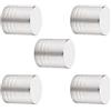 SOTECH 5 pezzi Pomelli per mobili BRISTOL Ø 15 mm altezza 20 mm Acciaio inossidabile spazzolato maniglia dell'armadio