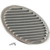 Steinberg14 Griglia di Ventilazione Rotonda 200 mm - Lamiera d'Acciaio Inox con Zanzariera - Copertura di Ventilazione - Registro di Scarico Aria