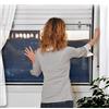 TANIASHOP Zanzariera per Tapparelle UP 100x160cm Rete Plissettata Cassonetto in Alluminio Colore Bianco Zanzariera universale Verticale per Tapparelle Manuali e Motorizzate Stop Inset