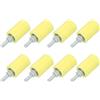 QUARKZMAN 8pz Scorrevole Cancello Guida Rullo 2.3 Rulli Nylon Cancello Supporto Assemblaggio Universale Porta Puleggia Ruote per Cancello Scorrevole Rotolamento Porta Elettrica Giallo
