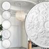HEXIM Perfect stucco rosone - grande selezione di rosoni da soffitto in schiuma rigida PU, robusto, elemento decorativo (B3004 - Ø 795 mm) Bordo per lampadario medaglione decorazione interna
